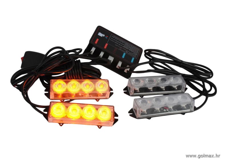 4 LED Flash za masku vozila 12-24V